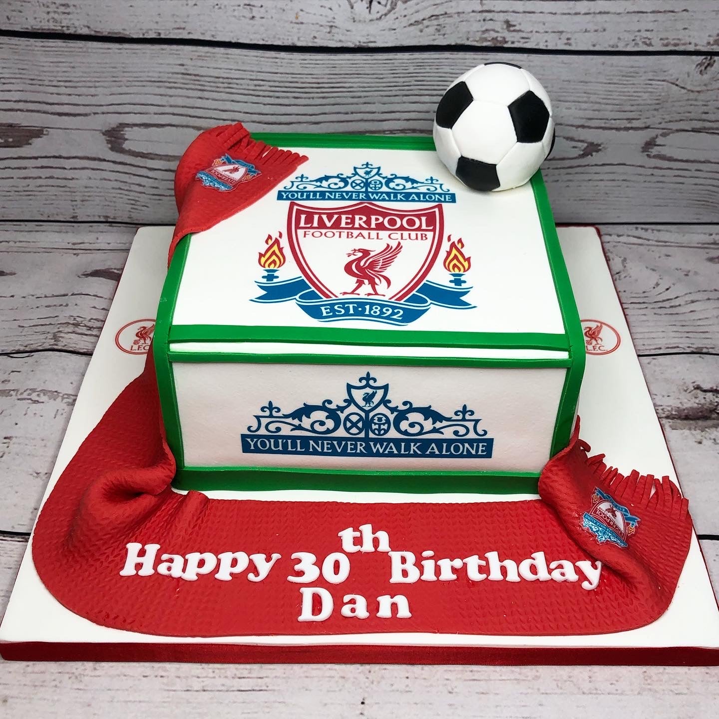 Ultimate Football Fan Square Cake - 10"