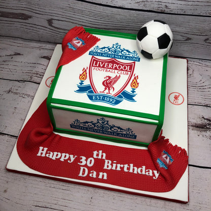 Ultimate Football Fan Square Cake - 10"
